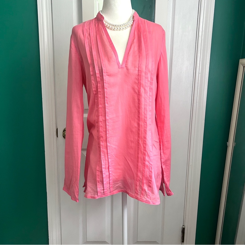 Vineyard Vines Coral 100% Cotton Tunic Size Small